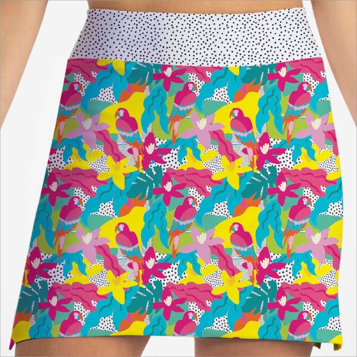 PARROT CAY LADIES SKORT for wholesale by Skort Obsession LLC