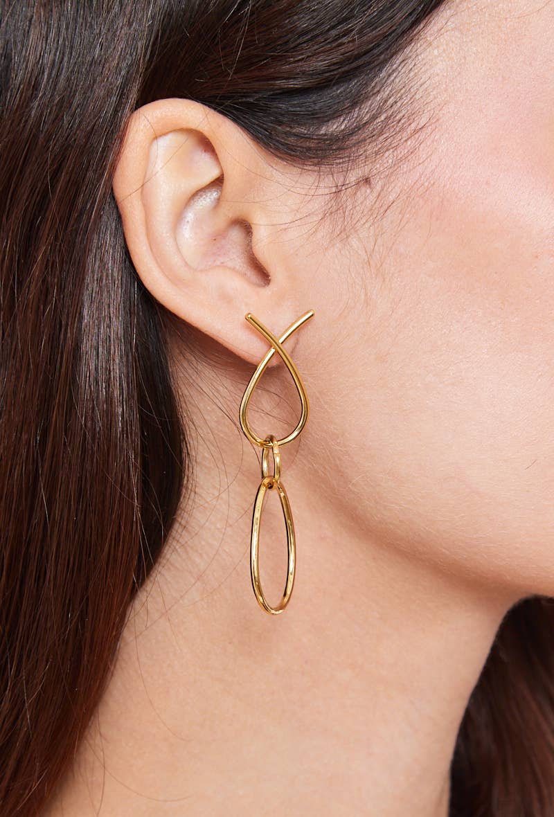 BYREN | ÉLINE L'ATELIER - Wholesale Dangle Earrings - Stainless steel earrings 124RX962