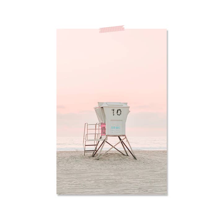 Dorm Decor Wall Art Pink Summer Beach Pastel Poster for wholesale by 527 Photo