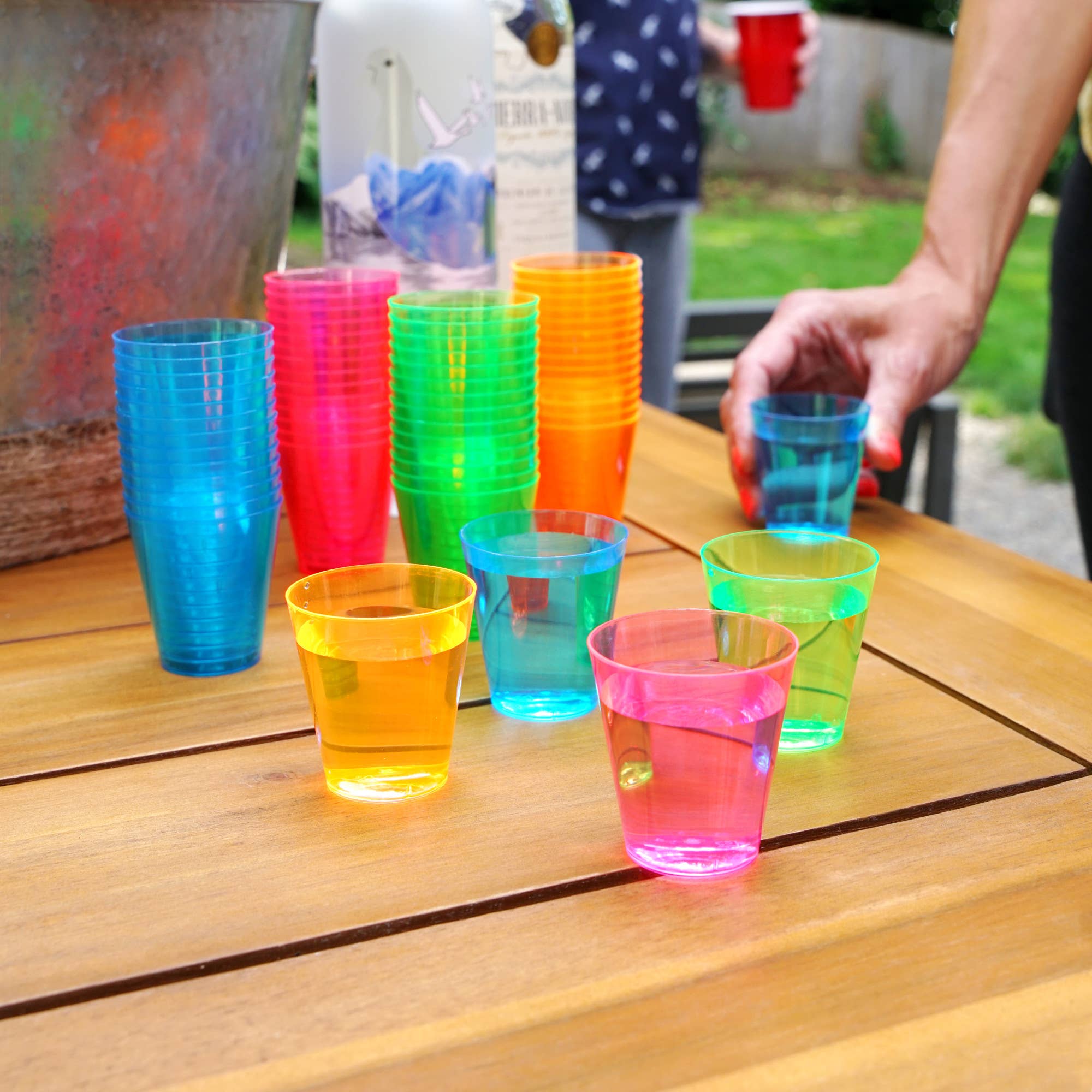 TRUE - Wholesale Disposable Cup - Party Disposable Neon Shot Glasses Asst Pack of 602