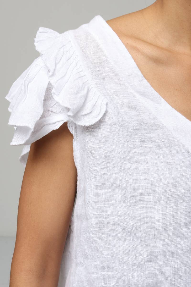 LÉA & LUC - Wholesale Blouse - Women's - 100% Linen Blouse REF. 1201920