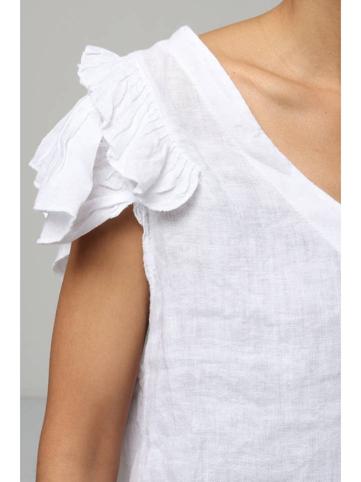 LÉA & LUC - Wholesale Blouse - Women's - 100% Linen Blouse REF. 1201920
