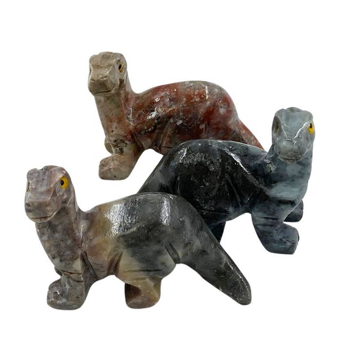 Earths Elements Wholesale - Wholesale Retailer Sample - Home Decor - Crystal Animal - Brontosaurus Soapstone