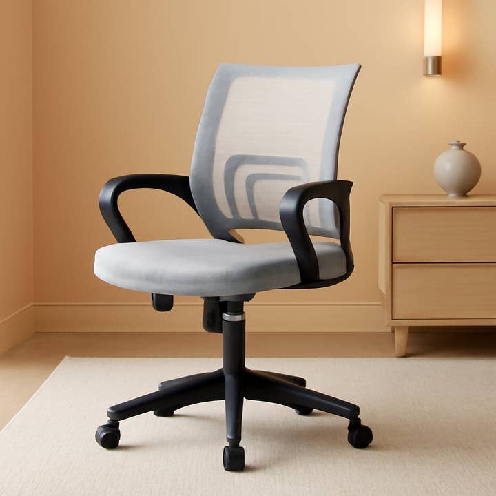 Ergonomic Mesh Office Chair With Lumbar Support Mid Back for wholesale by ShipItFurniture
