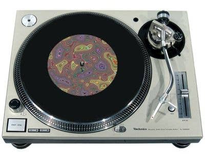 Phatmatz – wholesale Musiktillbehör – Slipmat 12"/ 7" för skivspelare - Psychedelic Mardröm0
