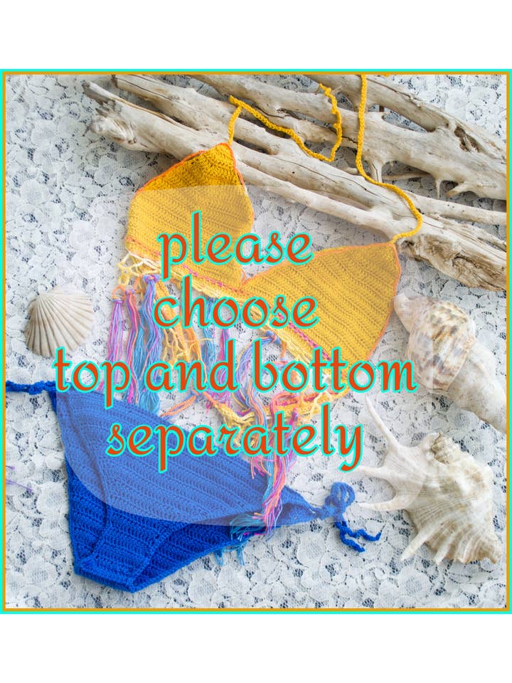 mayAqua - Wholesale Two Piece Swimsuit - Women's - Crochet Bikini Set, Mix and Match Sexy Swimwear, Crochet