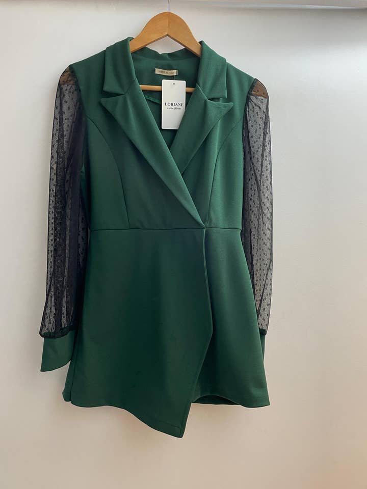 Noir 19490U-3 combishort blazer avec taille en vente sur Faire