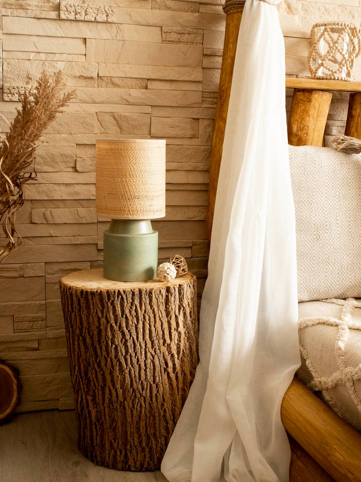 Green patina Table lamp - Chic Patina for wholesale by Enoceramics