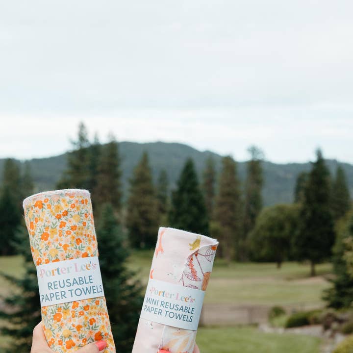 Porter Lee's - Wholesale Paper Towels - Reusable Paper Towels--Itsy Florals2