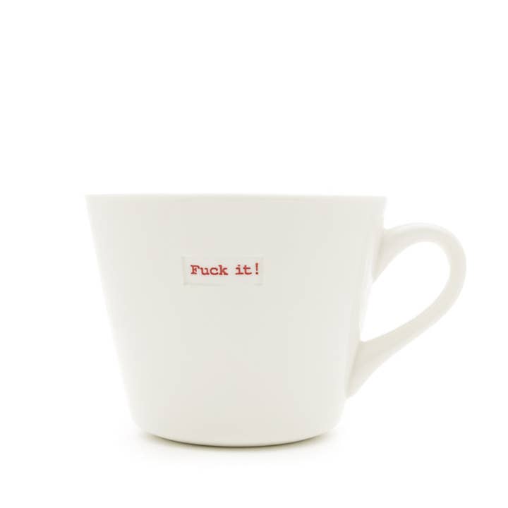 Keith Brymer Jones Mug 350ml- Fuck it! (red) for wholesale by Forma House