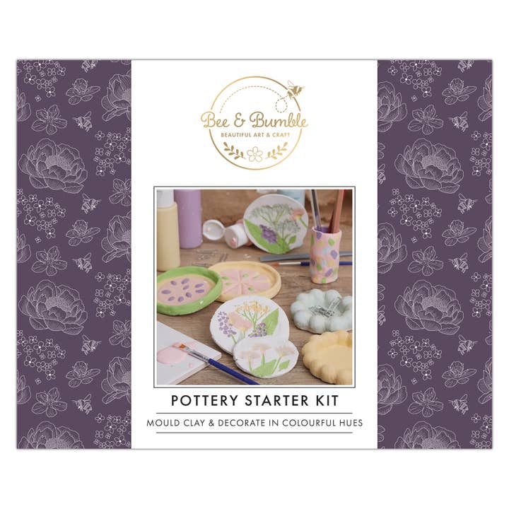 Bee & Bumble Pottery Starter Kit - Fresh and Floral for wholesale by West Design Products
