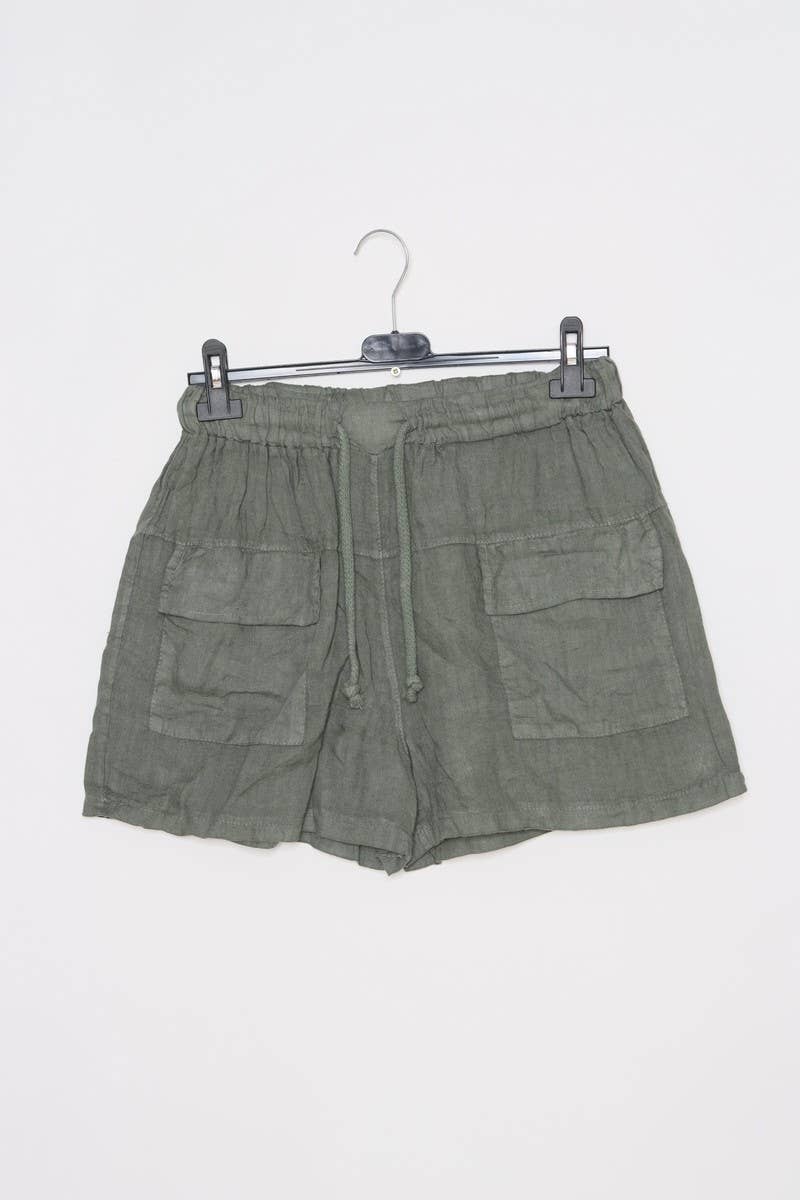 LÉA & LUC - Wholesale Korte broeken - Dames - Korte broek van 100% linnen REF. 857018