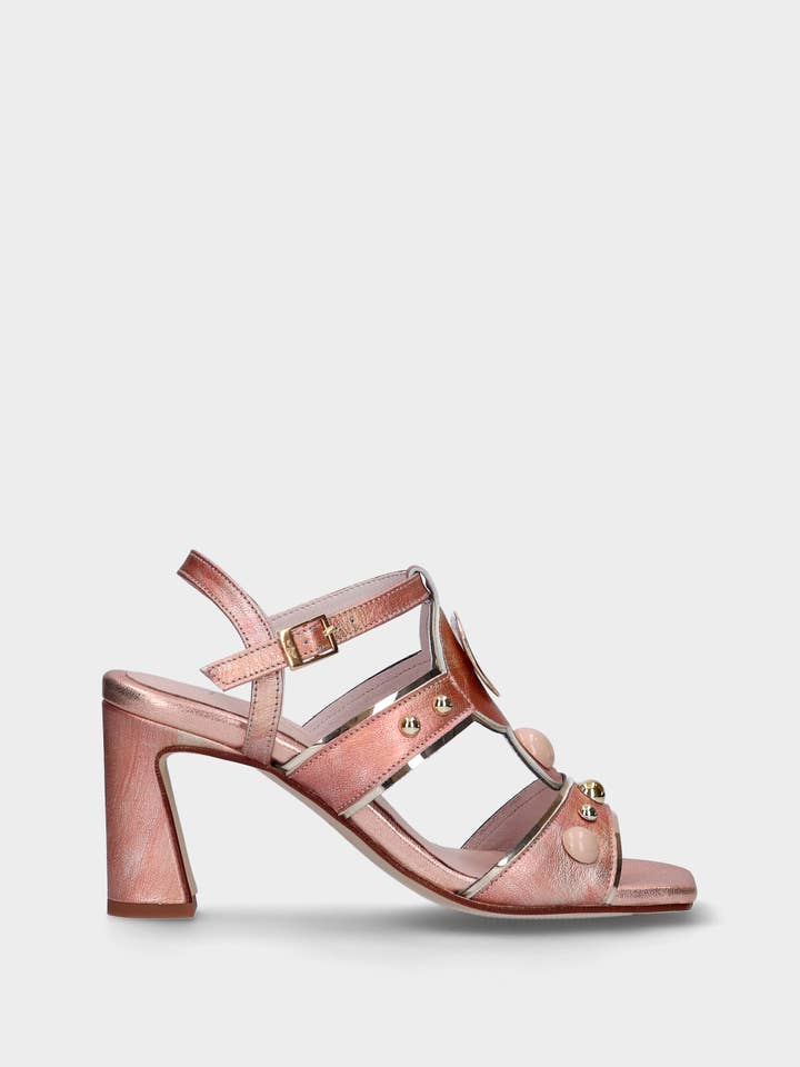 Sandálias de Salto Alto Catarina Laranja Primavera Verão for wholesale on Faire