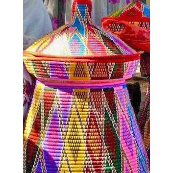 Deseta Design - Wholesale Scarf - Women's - Geometric Mesob African Basket Pattern Silk Scarf6