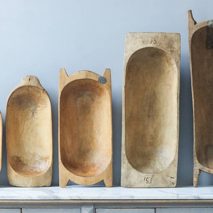 etúHOME - Wholesale Decorative Plate/Dish/Bowl - Antique Oval Dough Bowl1