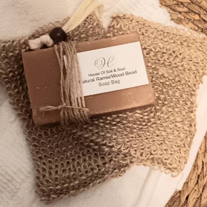 House Of Soil & Soul - Wholesale Soap Pouch/Sack/Bag - Natural Sisal Soap Saver0