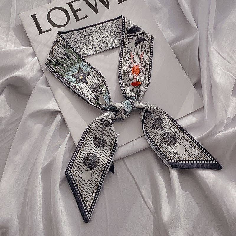 ShieldChic - Vente Écharpe – femme - Écharpe fine à cheveux longs à motif de tarot8