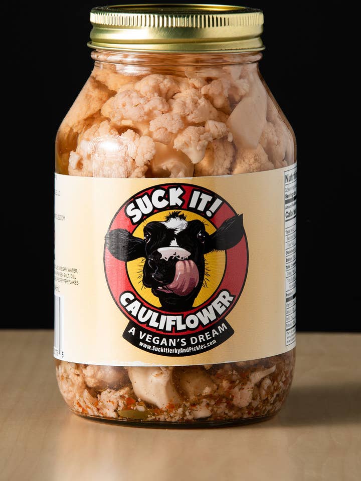 Pickled Cauliflower for wholesale by Suck IT! Jerky and Pickles