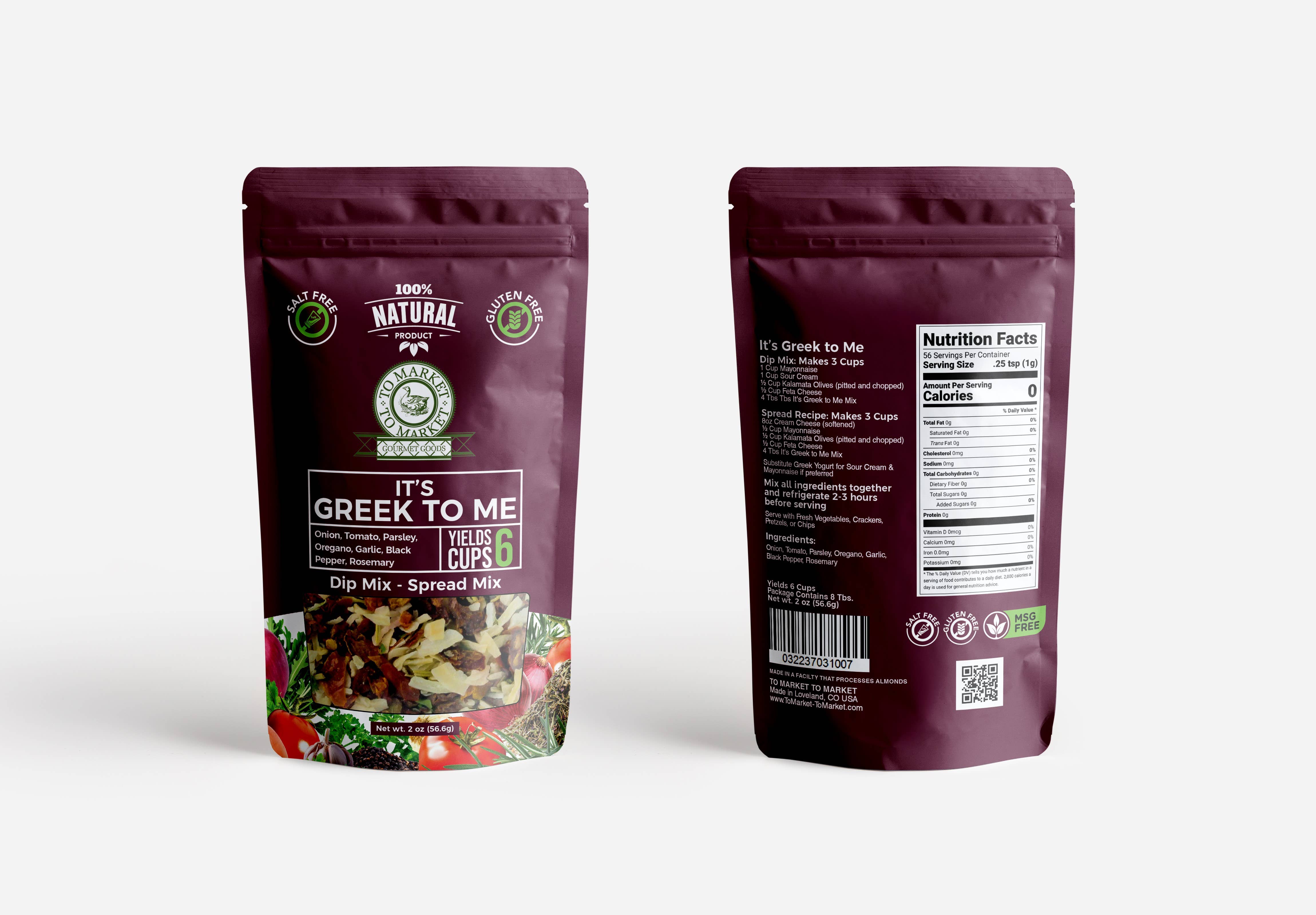 To Market- To Market - Dips & Spreads - Wholesale Dip - It's Greek To Me - Dip Mix3