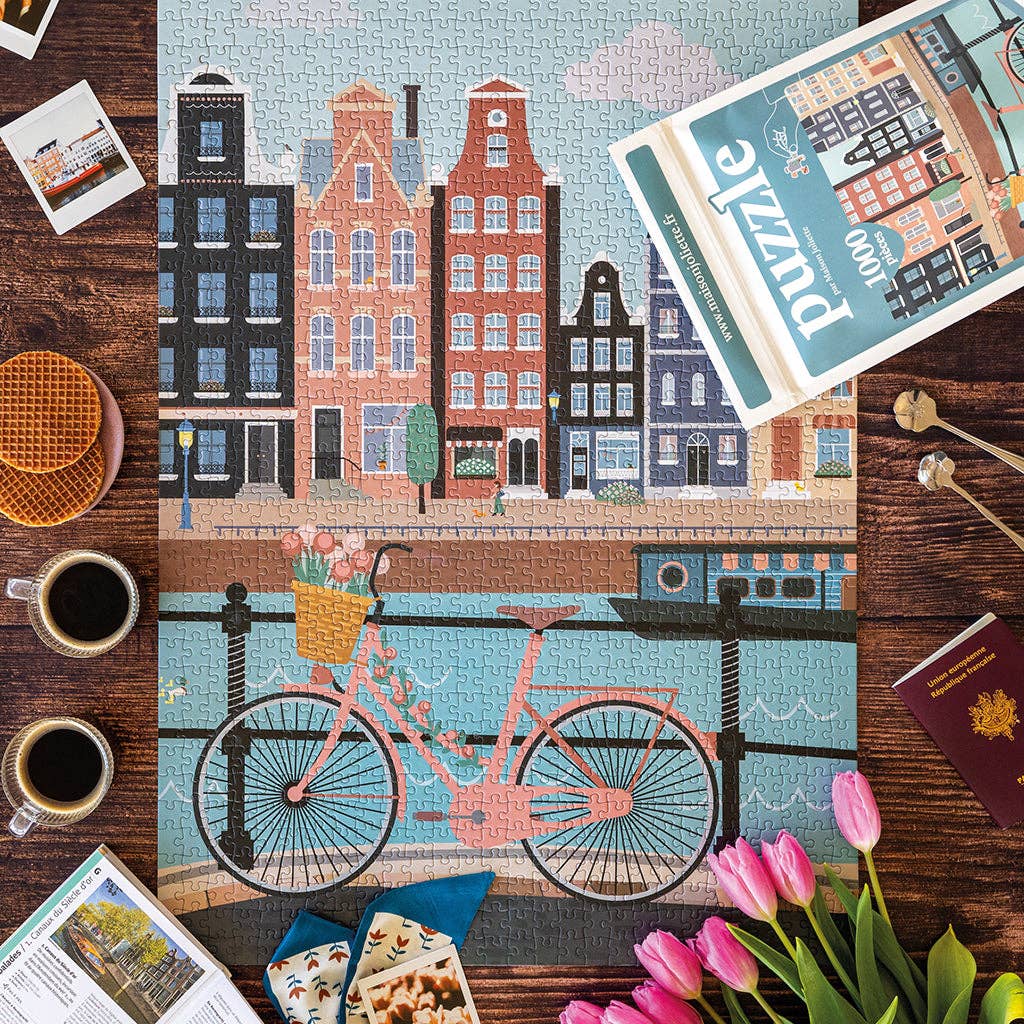 Maison Joliette - Wholesale Puzzle - Adult - Puzzle 1000 pieces Let's pedal along the water15