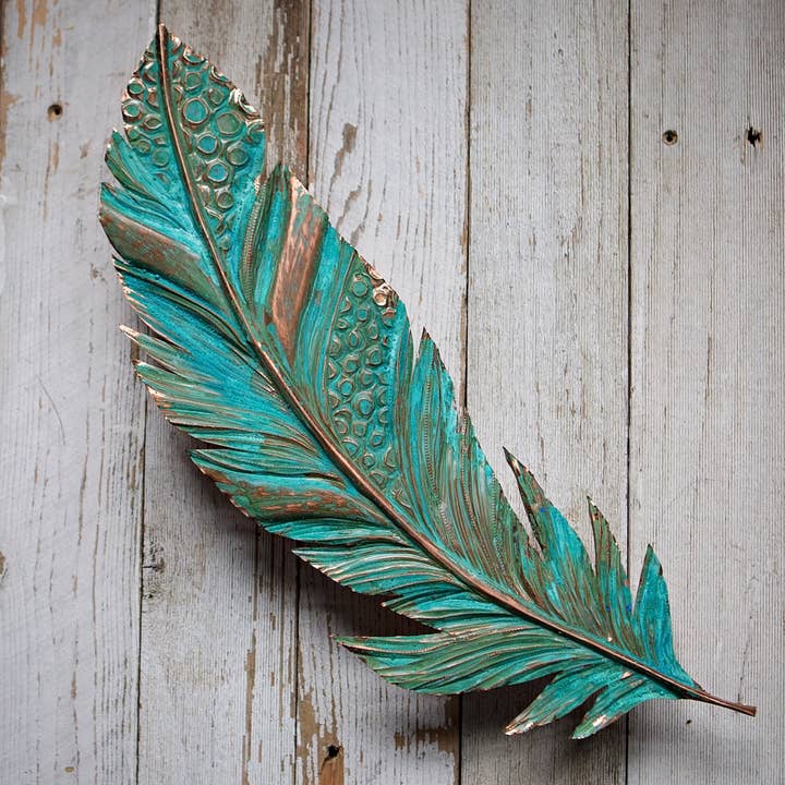 Timber Lane Studio - Wholesale Wall Accent - Giant Copper Feather2