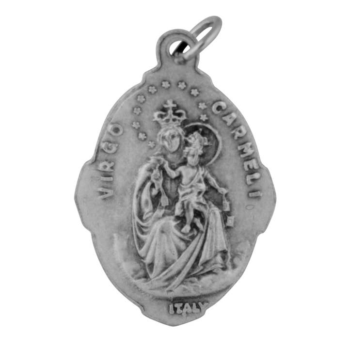 Village Gift Importers - Wholesale Individual Charm/Pendant - Traditional Brown Scapular Medal1