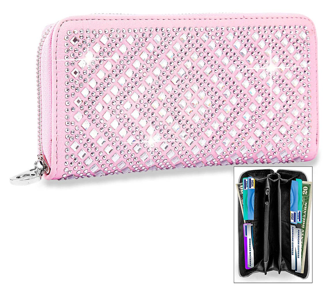 Handbag Express – wholesale Wallet – Women's – Unique Rhinestone Design Accordion Wallet8