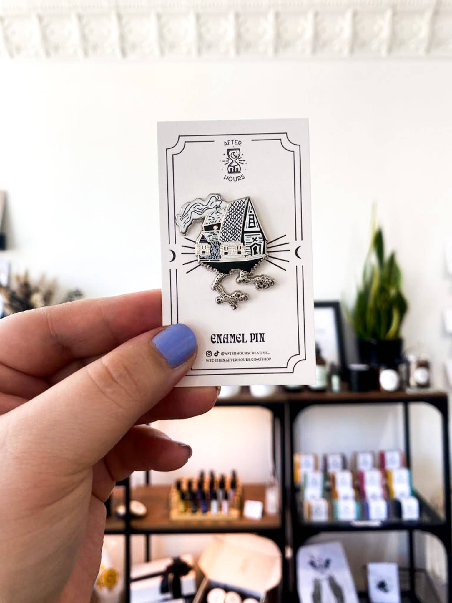 After Hours Creative - Wholesale Lapel Pin/Button - Baba Yaga Hard Enamel Pin