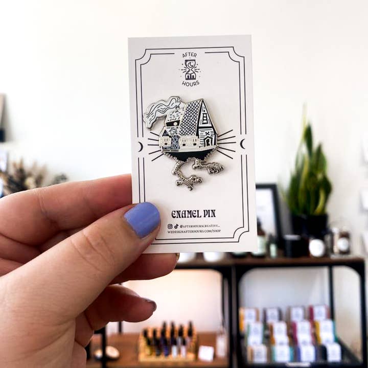 After Hours Creative - Wholesale Lapel Pin/Button - Baba Yaga Hard Enamel Pin