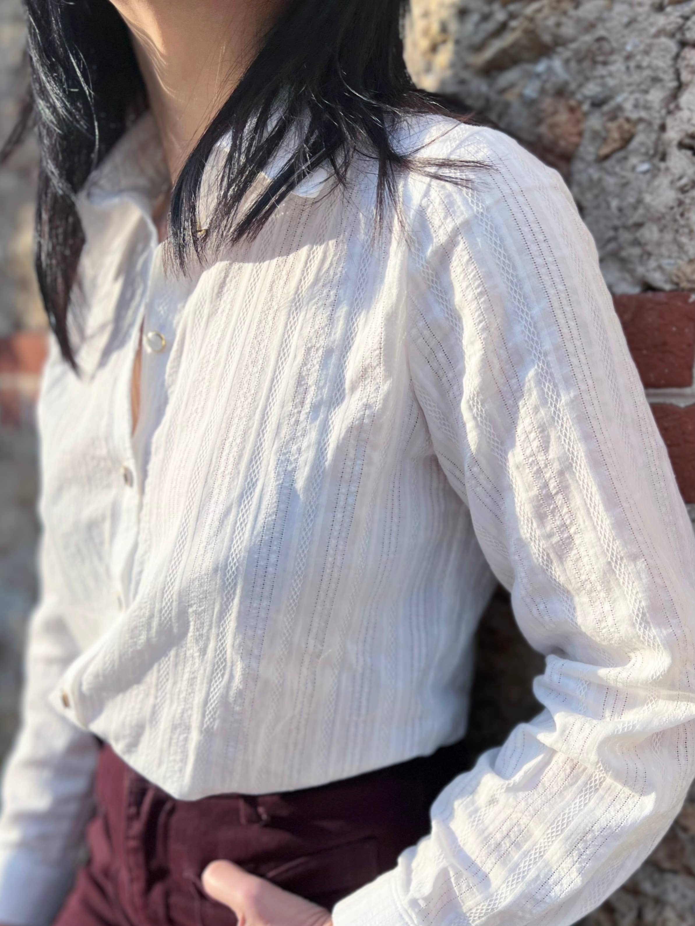 MY DRESS MADE - Wholesale Blouse - Women's - IRIS embroidered fabric - 100% cotton3