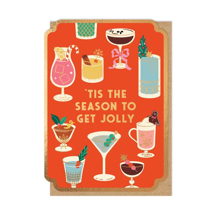 Carte de saison | Carte de Noël | Carte de luxe en papier métallisé pour la vente par Stormy Knight