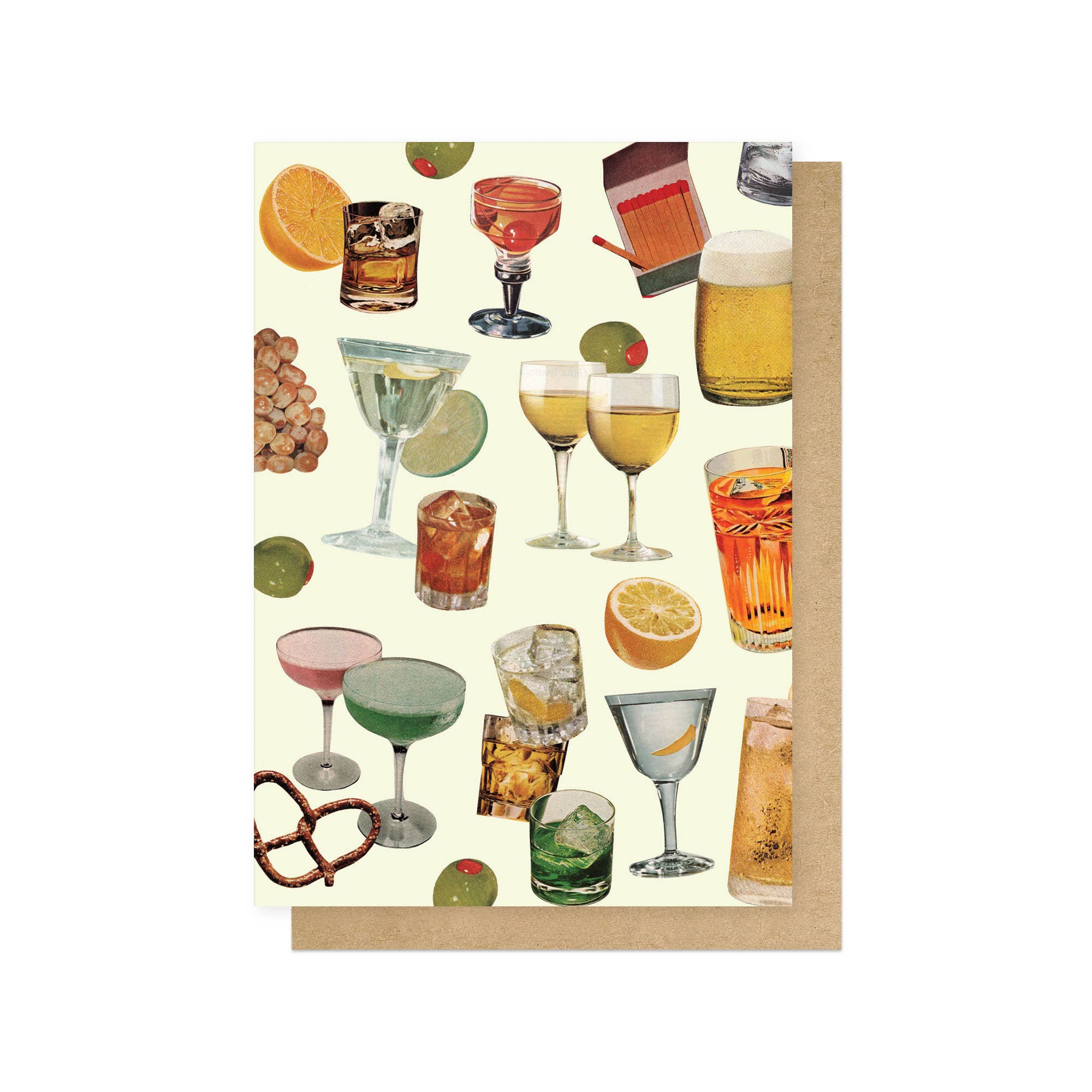 East End Prints - Greetings Cards & Postcards - Venta al por mayor Tarjetas de felicitación - Tarjeta de Felicitación de Aperitivos de Bar0