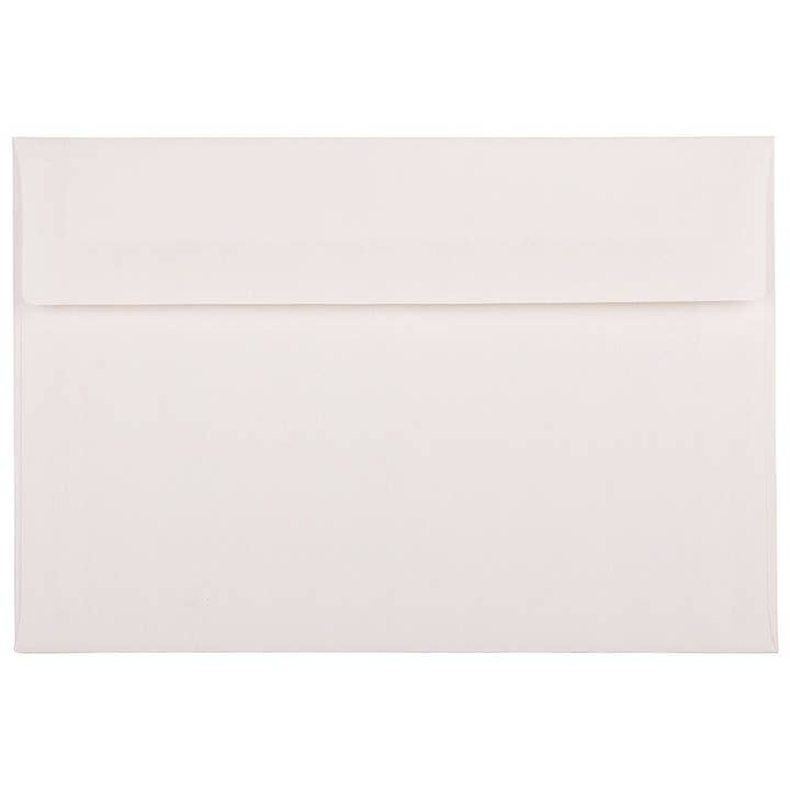 A8 Strathmore Envelopes, 5.5 x 8.13, White Linen, 1000 for wholesale by JAM PAPER