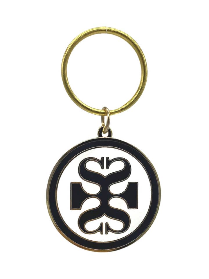 Two Sided Enamel Key Ring for wholesale by Scalzini Accessories