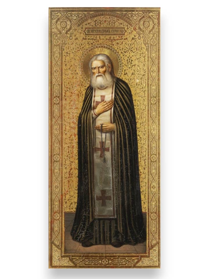 Icône de Saint Séraphin de Sarov - Vénérable Thaumaturge pour la vente par Iconsofsaints