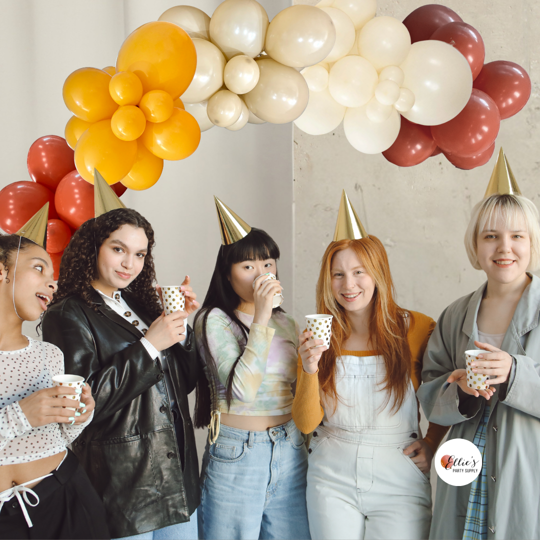 Ellie's Party Supply - Wholesale Balloon - Pumpkin Spice Latte Balloon Kit – Pre-Fall Garland Cluster1