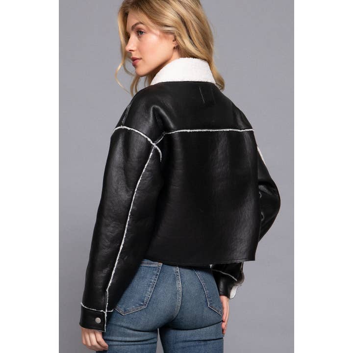 HiteJeans - Wholesale Jacket - Women's - FAUX LEATHER FUR JACKET4