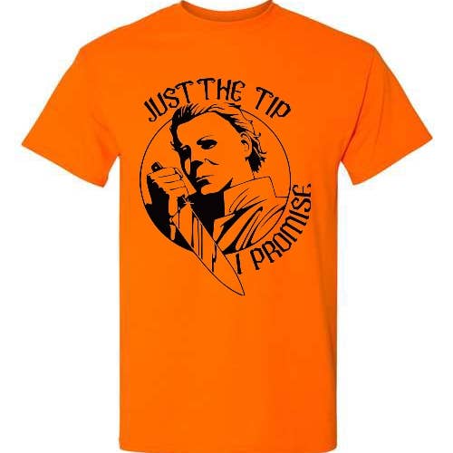 Michael Myers orange just the tip Tee tshirt halloween for wholesale by The Candy Collections