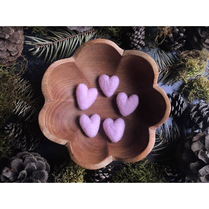 House of Moss - Wholesale Decorative Tabletop Object - Felted Wool Heart