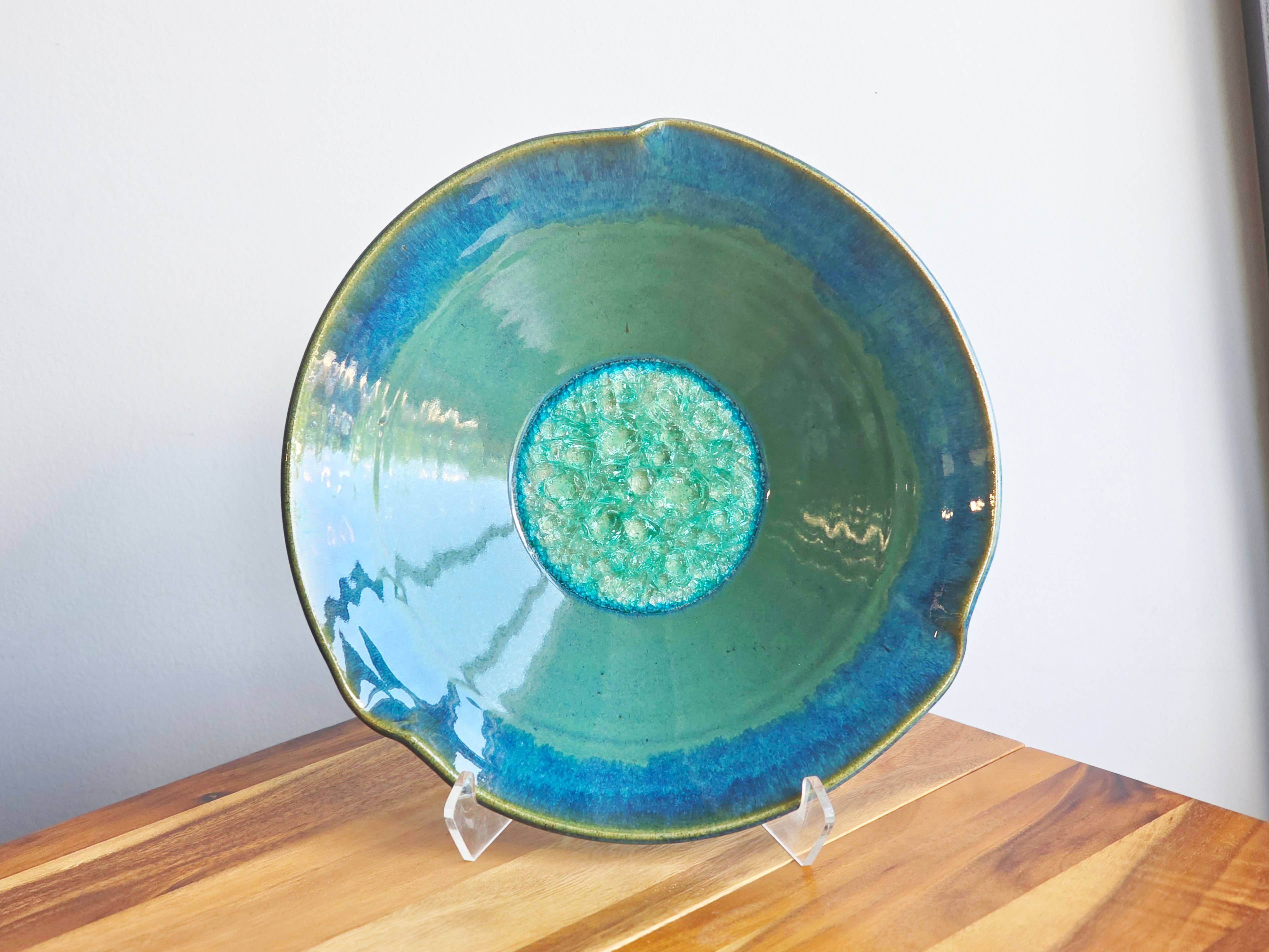 Dock 6 Pottery - Wholesale Decorative Plate/Dish/Bowl - 3 Pinch Rim Bowl - Made to Order - Fused Glass  Pottery2