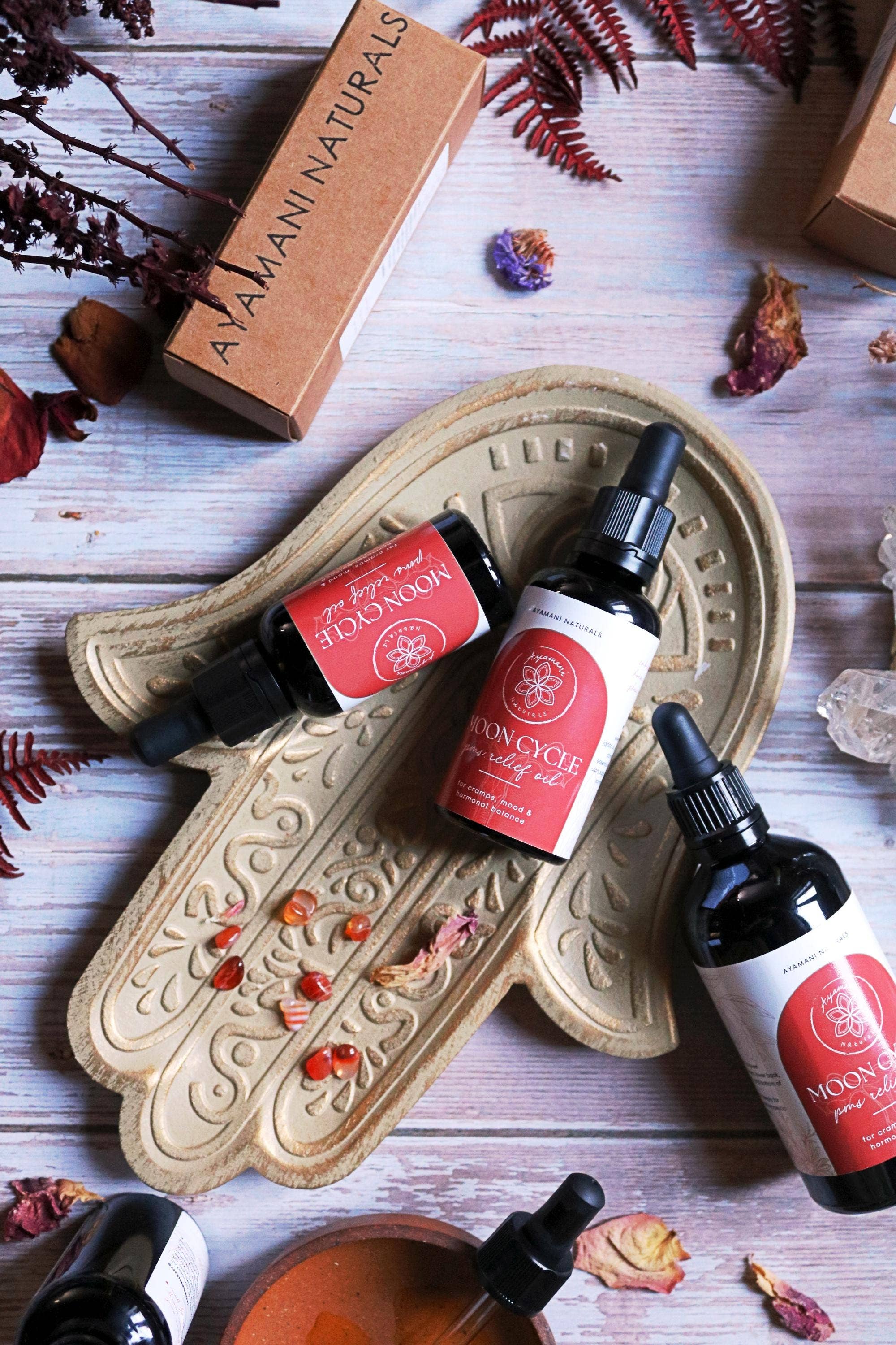 Ayamani Naturals - Vendita all'ingrosso Olio essenziale - Olio Moon Cycle per Sollievo da PMS con Copaiba, Incenso e Altri Estratti7