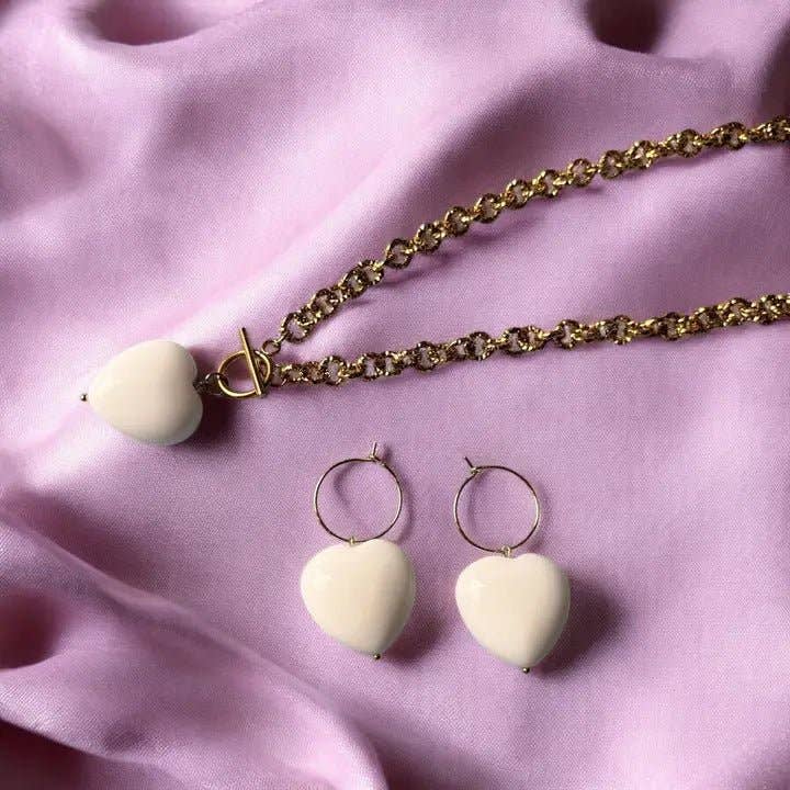 OE! - Wholesale Pendant/Charm Necklace - White Love - collana a catena2