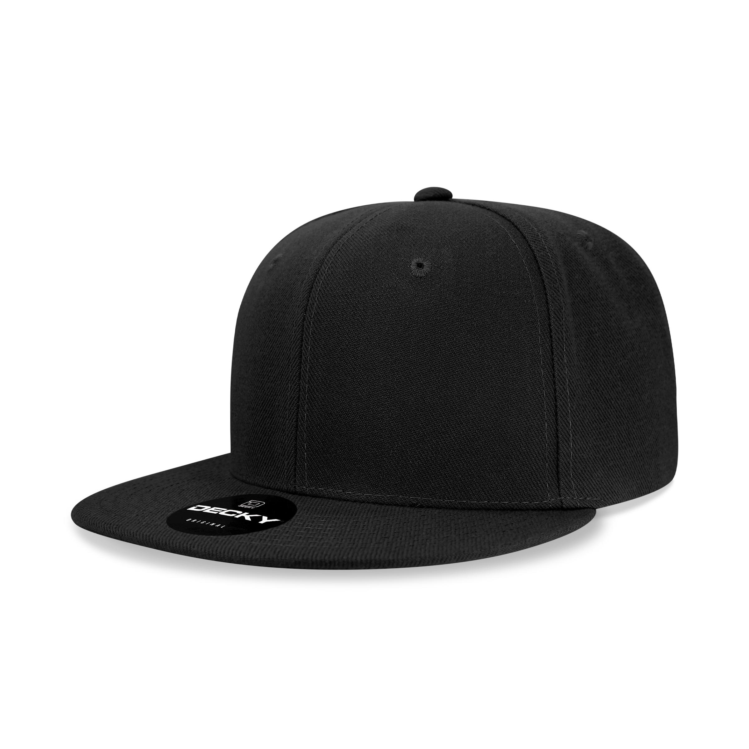 Wholesale Decky 6020 High Profile Panel Snapback, Flat Bill