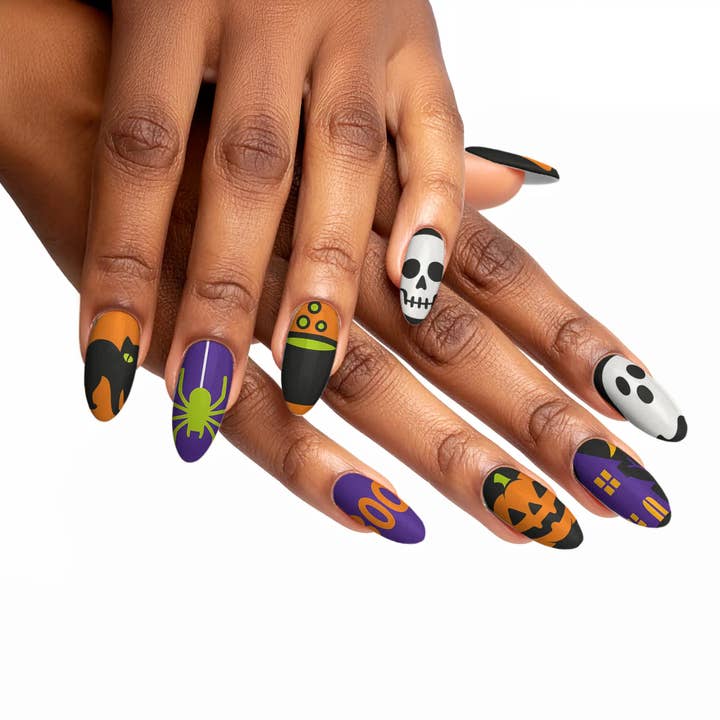 FYNE BODY - Wholesale Press-on/fake nails - Wicked Midnight Magic Black Halloween Press-On Nails18