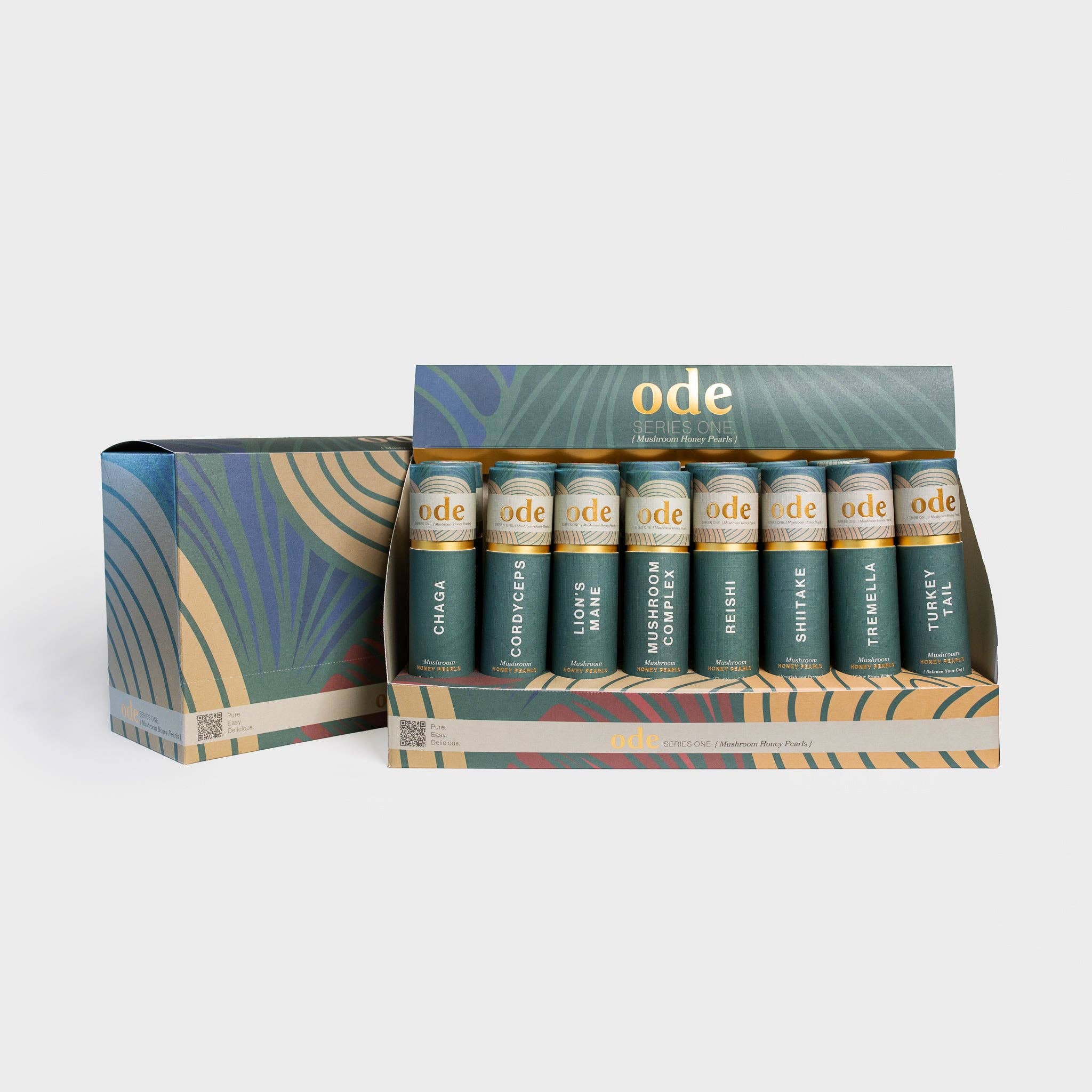 Ode Health - Wholesale Oral Supplement/Vitamin - MUSHROOM HONEY PEARL MIXED BOX (16 Tubes)1
