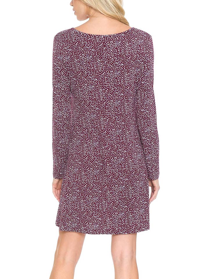 Women Long Sleeve Casual Tunic Dress Stone for wholesale on Faire2