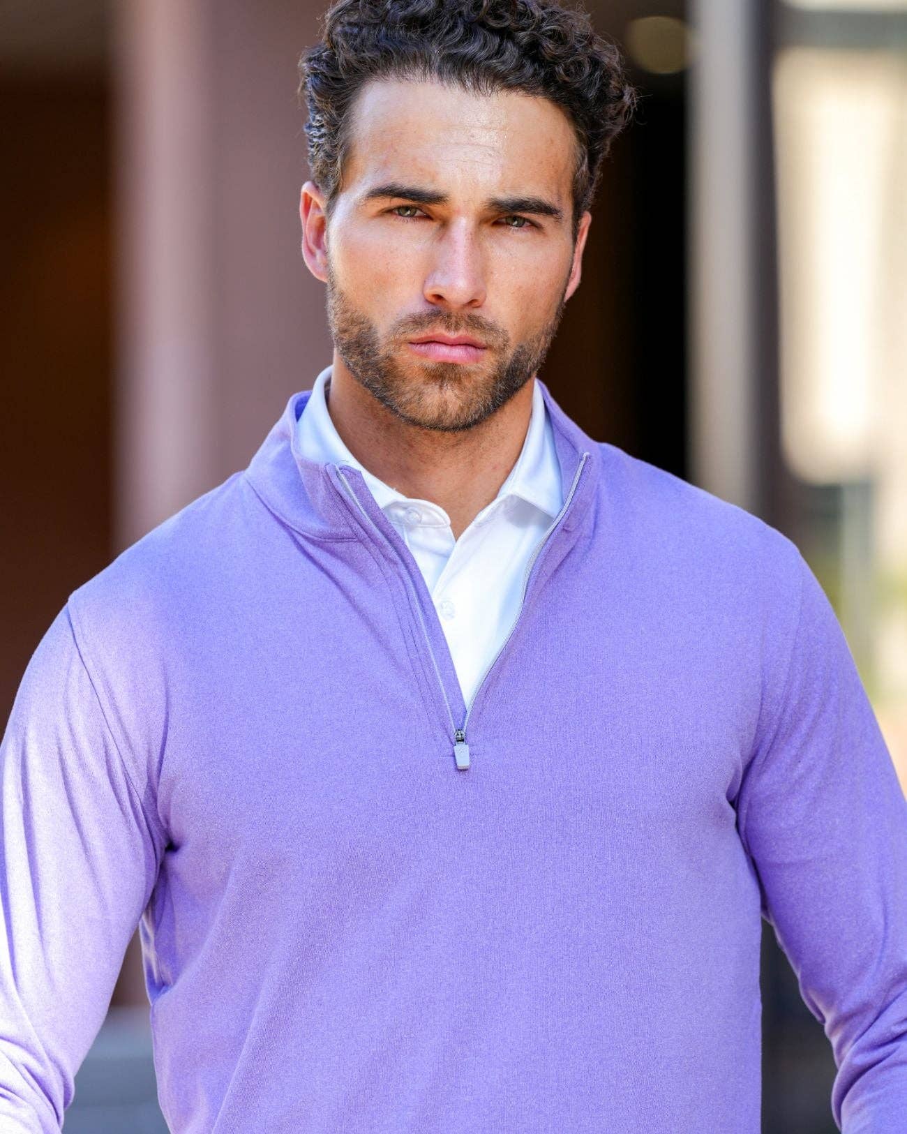 USA Palm – Polo - Homem por atacado – Fecho de 1/4 Mesclado20