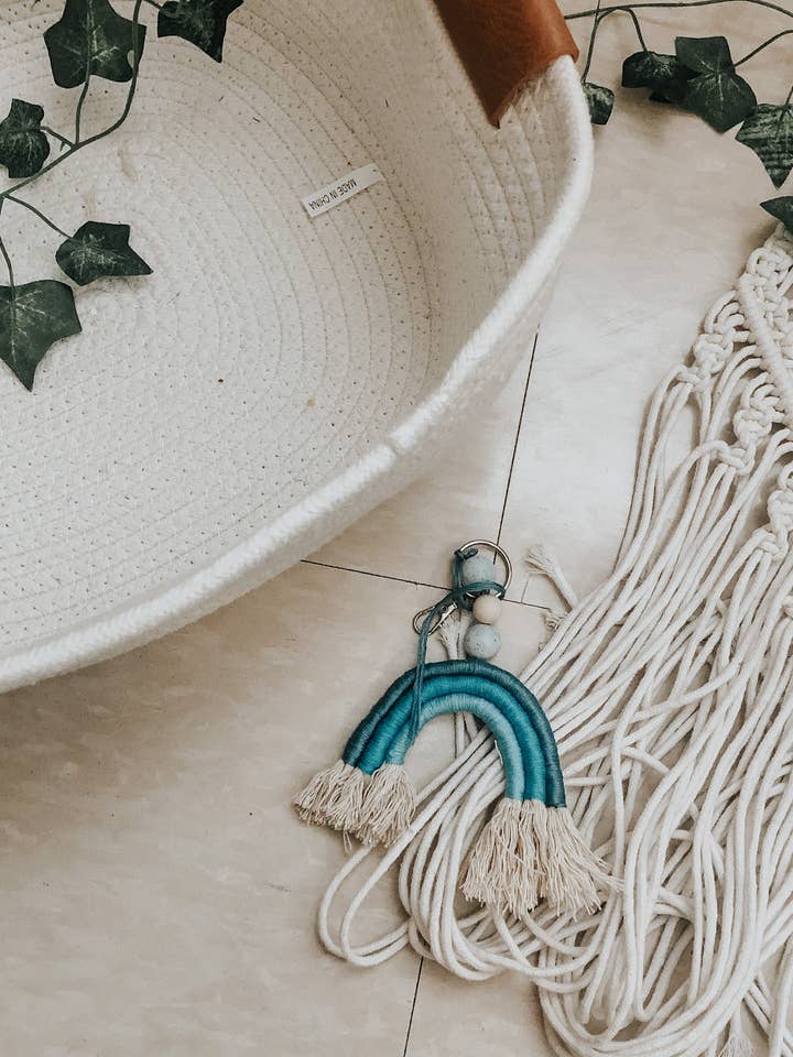 Porte-clés Blue Rainbow pour la vente par CreationsByMaddied