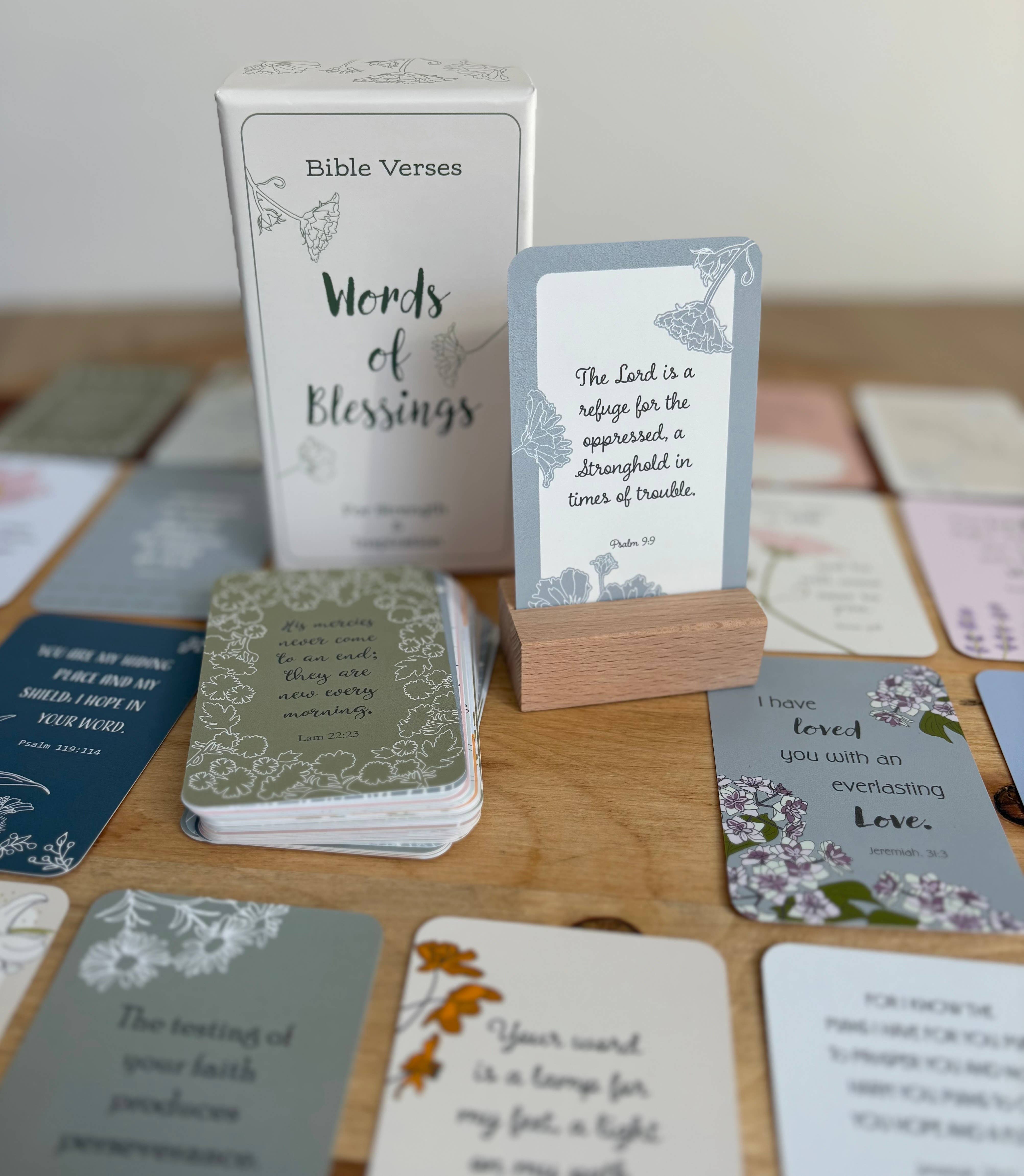 Sent Paper Co. - Wholesale Religious Card - Bible Verse Cards - Words of Blessings - Set of 60 Cards1