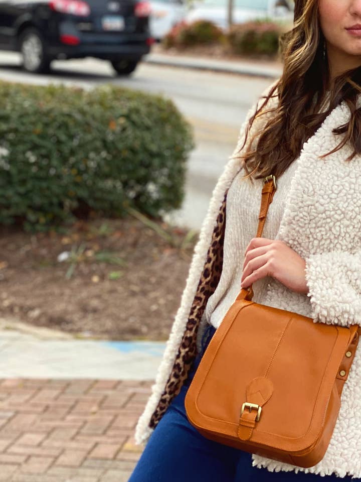 Parker Mini Leather Crossbody Bag for wholesale by P. Sherrod & Co.